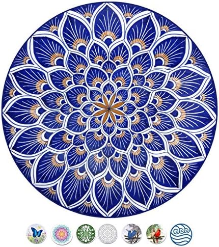 Screen Door Magnets Double Sided – Keep People, Kids, and Dogs from Running into a Screen Door. Saver - Robbins Aria Blue Mosaic
