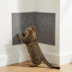 2 Pack Wall & Corner Cat Scratcher, 12X12 Inch Scratch Pad for Cats, Grey Carpet Corner Scratchers for Indoor Cats, Wall Mounted Cat Mat