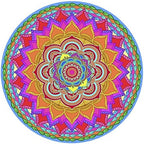 Screen Door Magnets Double Sided – Keep People, Kids, and Dogs from Running into a Screen Door. Saver - Robbins Aria Rainbow Mandala