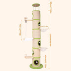 Generic Tall Cat Tree Tower with Sisal Scratching Pad Cat Climbing Frame Super Large Cat Tree Tower for Indoor Cats Adults