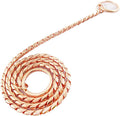 Dog P Snake Chain Chrome Plated Metal Dog Training Choke/Collar-Fully Guaranteed Against Rust Tarnish or Breakage-Recommended for Professional Training (Rose Gold, 5mm * 26")
