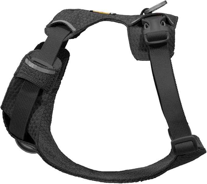 Ruffwear, Front Range Flex Dog Harness, Engineered Knit Construction for Ultimate Fit and Mobility, Lightweight Flexible Everyday Harness with Dual Leash Clips, Basalt Gray, XXX-Small