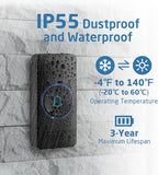 AVANTEK Waterproof Transmitter/Push Button RB-2, Operates at 1300 Feet, IP55 Waterproof, Built-in Battery