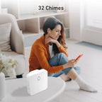SECRUI Wireless Doorbell 2 Buttons - Hassle-Free Installation, 1000ft Range, Adjustable Volume, Waterproof Design, 32 Melodies - White