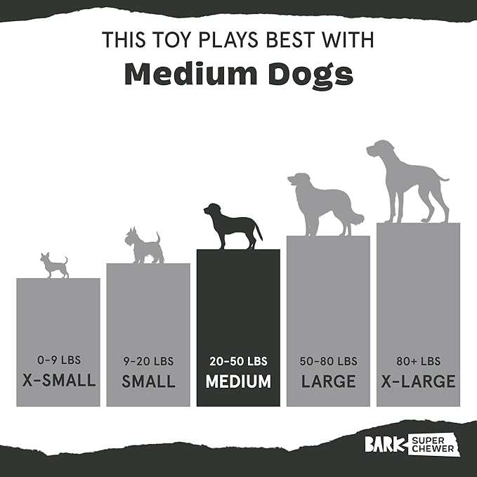 Barkbox Crocness Monster Dog Toy for Medium Dogs – Beef-Scented, Perfect for Tough Chewers to Grab, Grip, and Chew for Endless Fun