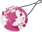Round Brim Princess Hat Visor Hat Pet Dog Mesh Porous Sun Hat with Ear Holes for Small, Extra Small Dog Teddy, Pug, Chihuahua, Shih Tzu, Yorkshire Terriers, Papillon W-Rosered L