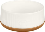 Harry Barker Large Modern Dog Bowls, 2-Pack Eco-Friendly Plastic Pet Food & Water Bowls, Non-Slip Base, Dishwasher Safe, BPA-Free, Neutral Design