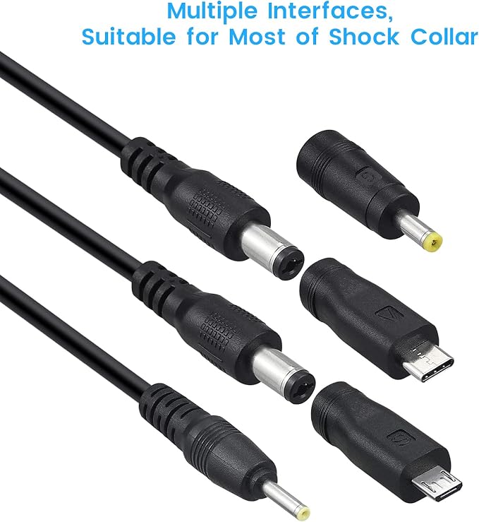 Charger Replacement for Shock Collar Patpet Paipaitek Educator Stopwoofer Slopehill Bousnic NBJU DogRook Training Collar Cord