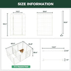 FXW Homeplus Unleashed Indoor Dog Playpen - Stress-Free and Safe Play, Heavy Duty 40 Inch 12 Panels with Connectors (Pack of 2) for Puppy and Small Dogs, White│Patented