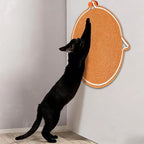 Cotton Rope Cat Scratcher Pad, Round Horizontal 43cm Indoor Cat Scratcher Pad, Cat Furniture Protection Pad Suitable for Floor Wall Sofa Carpet Sofa (Brown)