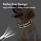Fall Reflective Martingale Collar for Dogs with Quick Release Buckle Autumn Dog Collars (Brown Plaid, Large)