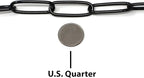 Herm Sprenger Black Stainless Steel Long Link Fur Saver Dog Training Collar | No-Pull Slip Chain for Small Medium Large Dogs for Easy Control Made in Germany | 3mm, 50cm (20in)