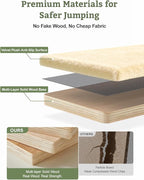 5-in-1 Cat Wall Shelves, Solid Wood & Velvet & Sisal Scratcher, 44lbs Max Load, Wall Mounted Cat Furniture for Climbers, Cat Climbing Wall System, Fits Drywall & Solid Walls - Beige