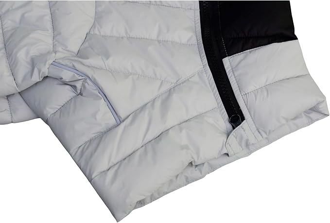 Warm Dog Jacket, 4-Legs Covered Waterproof Windproof Reflective Vest, Zippered Adjustable Outdoor Snow Jacket for Small to XXXL Dogs, Off White