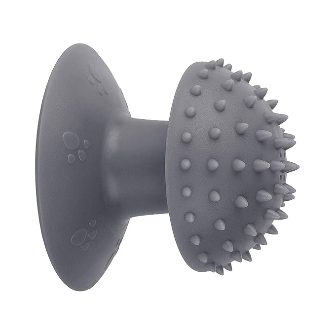 Gray Cat Corner Scratcher | Cat Corner Self Groomer Remove Loose Fur, Removable Design for Cleaning, Cat scratcher Cat Massage Combs for Short Long Fur Cats, Kitten Puppy Massager Cat Brushes,Grooming