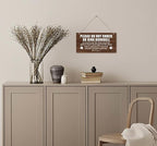 Please Do Not Disturb Wooden Plaque Decor, Hanging Home Decor Sign, 12x6 inch