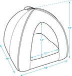 Pet Tent-Soft Bed for Dog and Cat by Best Pet Supplies - Navy, 19" x 19" x H:19"