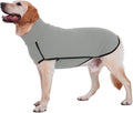 ROZKITCH Dog Winter Coat Soft Pullover Pajamas, Pet Windproof Warm Cold Weather Jacket Vest Cozy Jumpsuit Apparel Outfit Clothes for Walking Hiking Travel Sleep Grey 4XL