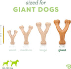 Benebone Wishbone Durable Dog Chew Toy for Aggressive Chewers, Real Chicken, Made in USA, Giant