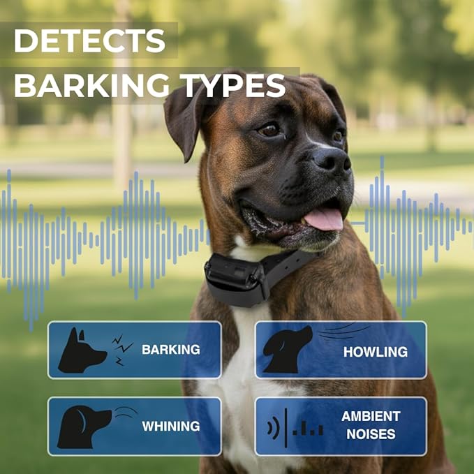 Educator BP-504 Barkless Pro Anti Bark Collar for Dog Training, Waterproof, Automatic Bark Correction Mode, 9 Stimulation Levels, Vocal Cord Vibration Sensor for Small, Medium & Large Dogs