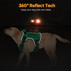Heavy-Duty Tactical Dog Harness for Large Dogs, No Pull Adjustable Reflective Pet Vest with Molle System, K9 Military-Grade Control for Service Training, Outdoor & 10+ Breeds, Turquoise, Large