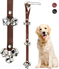 Leather Door Bells for Dogs Potty Doorbells for Dogs Training Dog Buttons for Communication Dog Training Bell Pet Supplies (Brown)