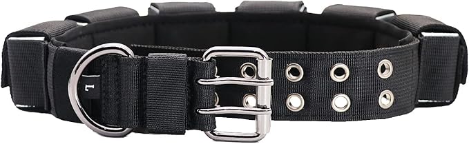 Tactical Weighted Dog Collar - Weights for Training & Exercise - Small, Medium, Large Dogs