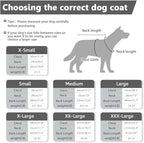 Windproof Waterproof Dog Coat Fleece & Cotton Lined Warm Jacket, Cold Weather Pet Apparel Clothes Vest for Small to Large Dogs (2XL, Silver)