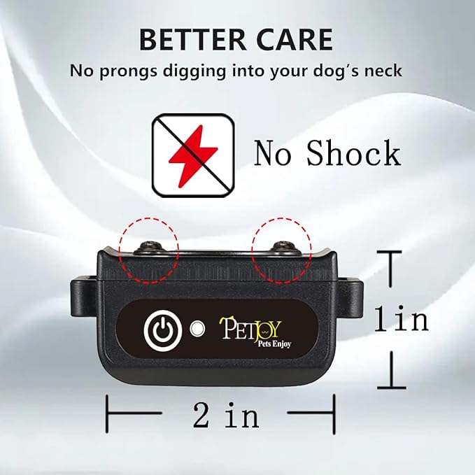 PetJoy Vibrating Dog Collar with Remote – No Shock Training Collar for 3 Dogs - Beep & Vibration 3300ft Range, Waterproof for Small to Large Dogs (5-120 lbs)