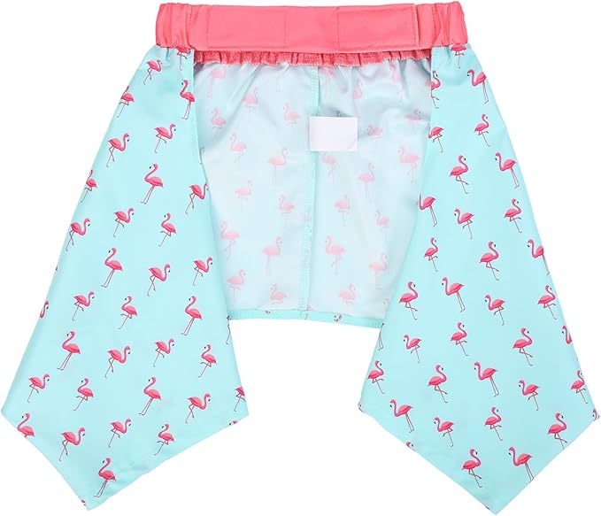 HDE Dog Swim Trunks Hawaiian Board Shorts Beach Pool Swimsuit for XS to XXL Dogs Party Like a Flock Star - XS
