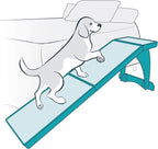 PetSafe CozyUp Bed Ramp - Supports Pets Back & Joints - High Traction Carpet Surface - Furniture-Grade Wood - Cherry or White Finish - Heavy Duty Bed Access Ramp - Cherry