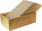 17.3 inch Extra Large Cat Scratcher pad ，5 Pack in 1 Cardboard Box for Medium Large Cat Multi-Cats, 5 PCS Reversible Cat Scratching Boards,Ex-Large Cat Scratcher Box