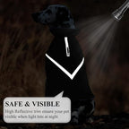 VIVAGLORY Snowrap Dog Coat, Jacket with Harness Hole, Dog Coat for Winter & Cold Weather, Fluffy Warm Fleece Lined Reflective Water Resistant for Puppy, XXS, Black