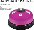 3 Pack Dog Doorbells, Pet Training Bells for Outside Potty Training and Communication, Bell for Dog Cat Puppy Interactive Toys (Purple, 3 Pack)