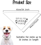 Dog Wedding Engagement Bandana Apparel & Accessories Pet Bandana Scarf Photo Prop Mom,Will You Marry My Dad? Wedding Outfit Funny Engagement Party Decorations Gifts
