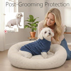 Small Dog Sweater, Soft Knit Dog Clothes for Spring Transition, Lightweight Puppy Outfit for Pomeranian, Yorkie, Chihuahua; Stylish Doggy Apparel for Spring Morning Walks (Dark Blue, M)