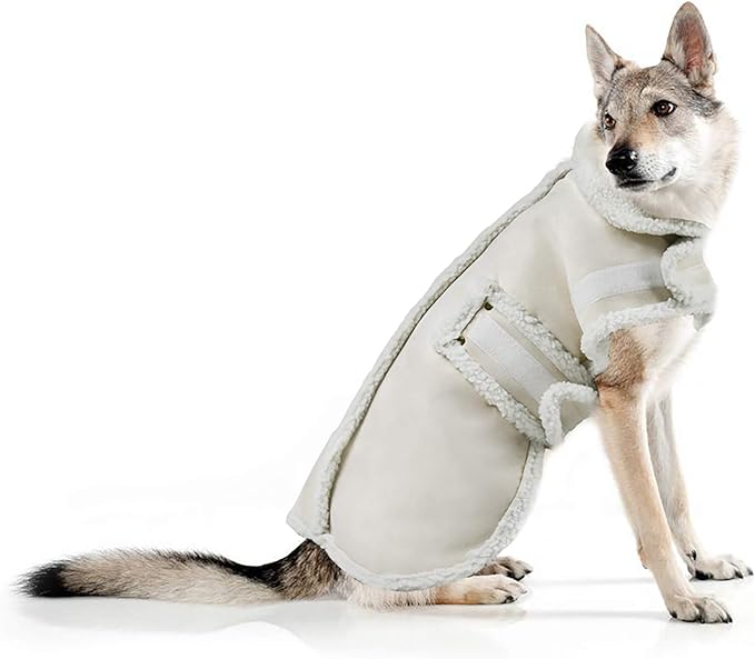 Dog Coat Jacket, Warm Windproof Dog Sweaters for Small Dogs, Thick Apparelf Fleece Coat for Medium Large Dogs (XX-Large)