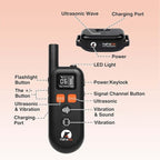 PaiPaitek Vibrating Dog Collar No Shock - 3300ft Dog Training Collar with Remote for 10-120lbs Small Medium Large with Beep, Vibration, Ultrasonic Modes, Security Lock & No Prongs