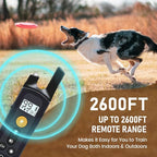 Dog Training Collar | Shock Collar with Beep | Vibration, Safe Static | Dog Training Collar with Remote 1500FT | Waterproof Rechargeable E-Collar, Security Lock for All Dogs (Upgraded) (Pink)