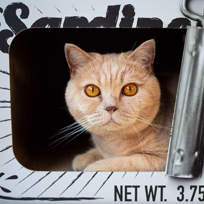 Sardine Cardboard Cat Scratcher, 60 x 30 x 30 cm, White