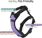 Dog Seat Belt, Safety Vest Dog Car Harness with Adjustable Buckle Dogs Seat-Belt for Vehicle Nylon Pet Safety Seats Belts Heavy Duty(M, Purple)
