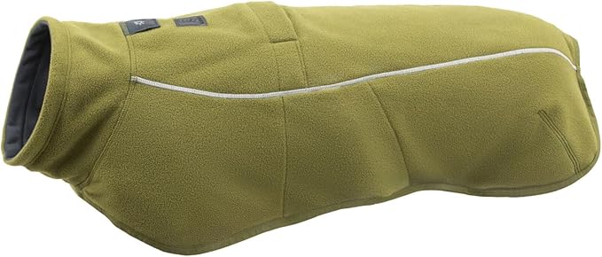 Ruffwear, Climate Changer Dog Fleece Vest, Lightweight, Warm, Winter Coat for Dogs with Adjustable Fit, Quick Release Buckles, Reflective Trim, and Harness Compatibility, Cedar Green, Small