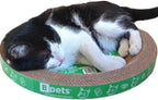 B Kitty Scratcher Cat Bed, Fun for Your Purr-FECT Feline (Round)