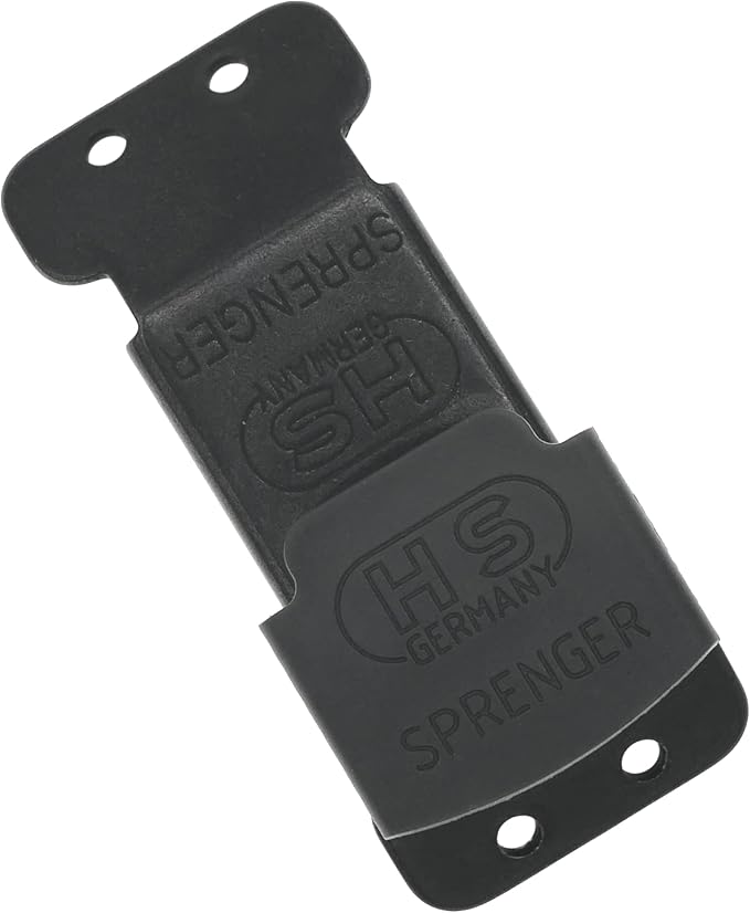 Sprenger Herm Black Stainless Steel ClicLock Buckle Quick Release Fastener for Dog Training Prong Collar for Small Medium Large Dogs Made in Germany (2.25mm)