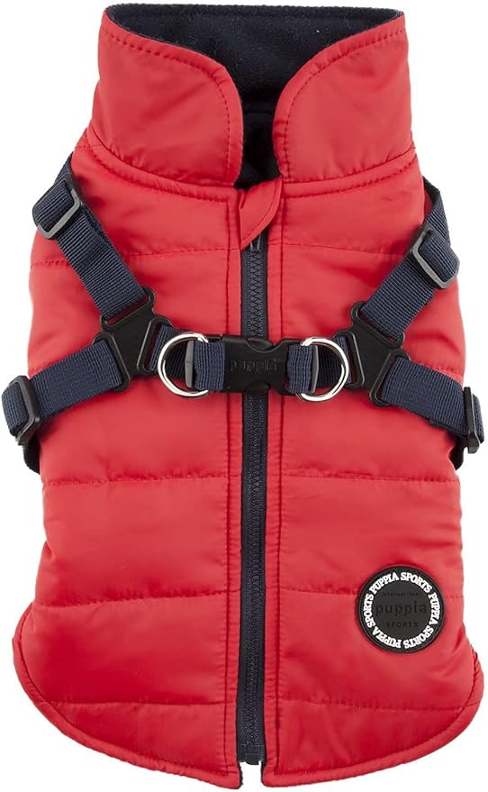 Puppia Authentic Mountaineer II Winter Vest, X-Large, Red