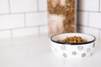 Pearhead Ceramic Dog Faces Dog Bowl, Stoneware Food and Water Dish for Dogs, Heavy Non-Slip Base, Small/Medium 2.25 Cups/ 18 oz