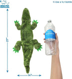 Best Pet Supplies 2-in-1 Stuffless Squeaky Dog Toys with Soft, Durable Fabric for Small, Medium, and Large Pets, No Stuffing for Indoor Play, Holds a Plastic Bottle - Alligator, Large (Pack of 3)