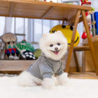 KOOLTAIL Dog Hoodie for Large Medium Small Dogs, Soft and Warm Pet Sweater with Leash Hole and Pocket Boy Girl, Puppy Fall Winter Jacket Clothes, French Pitbull Cold Weather Coat Sweatshirt, Grey SM