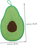 Cat Scratching Mat Couch Accessories Avocado Toy Wall Hanging Decor Cat Scratching Posts Cat Scratcher Sisal Mat for Cats Hanging Cat Scratcher Decorative Scratch Pad