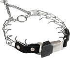 Herm Sprenger 2.25mm Prong Collar for Dog Training with Adjustable Length & Easy Quick Release Cliclock & Swivel Ring for Small/Medium Dogs (13-19" Neck)